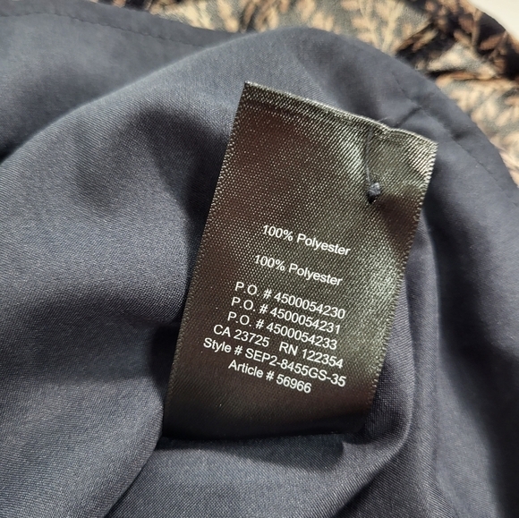 Aritzia Talula Tie Up Patterned Lined Blouse - Picture 5 of 10